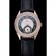 Omega DeVille Prestige quadrante nero cassa in oro con diamanti Bracciale in pelle nera 1454123