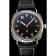 Panerai Radiomir Firenze PAM604 quadrante nero con numeri romani incisi cassa in acciaio inossidabile cinturino in pelle nera