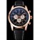 Breitling Transocean Quadrante Nero Cinturino in Pelle Nera Lunetta in Oro Rosa-98204