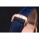 Omega Sochi Petrograd quadrante bianco cassa in oro cinturino in pelle blu 622.820