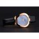 Orologio da donna Omega Quadrante blu cielo Cassa in oro Cinturino in pelle nera 622821