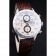 Tag Heuer Swiss Carrera Lunetta Tachimetrica Cinturino in Pelle Marrone Scuro Quadrante Bianco