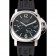 Panerai Luminor Power Reserve quadrante nero con motivo hobnail cassa in acciaio inossidabile cinturino in caucciù nero