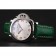 Panerai Radiomir quadrante bianco cassa in acciaio cinturino in pelle verde 1453804