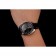 Swiss Omega Speedmaster Professional quadrante nero con accenti in oro Bracciale in pelle nera 1453937
