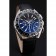 Omega Seamaster Aqua Terra Chrono GMT quadrante nero cinturino in pelle nera 622535