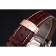 Longines ruota a colonne quadrante bianco cassa in oro cinturino in pelle marrone