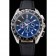Omega Seamaster Aqua Terra Chrono GMT quadrante nero cinturino in pelle nera 622535