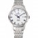 Omega De Ville quadrante bianco con numeri blu cassa e bracciale in acciaio inossidabile 1453787