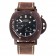 Panerai Luminor sommergibile quadrante nero cinturino in pelle marrone cassa marrone