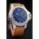 Panerai Luminor spazzolato cassa in acciaio inossidabile quadrante blu cinturino in pelle marrone