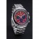 Cinturino in acciaio inossidabile Omega Speedmaster rosso grigio 622054