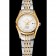 Bracciale da donna Omega De Ville con quadrante bianco in oro bicolore 1453786