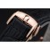 Omega DeVille Prestige quadrante nero cassa in oro con diamanti Bracciale in pelle nera 1454123