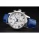 Omega DeVille lunetta argento con quadrante bianco e cinturino in pelle blu 621568