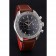 Omega Speedmaster quadrante nero cassa in acciaio inossidabile cinturino in pelle marrone 622806