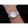 Omega DeVille Prestige Co-Axial Diamond Silver Case quadrante in madreperla Cinturino in pelle bianca