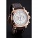 Swiss Panerai Radiomir 1940 cronografo quadrante bianco cassa in oro rosa cinturino in pelle marrone