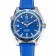 Omega Seamaster Planet Ocean quadrante blu bracciale in pelle blu 622538