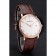 Blancpain Villeret ultra sottile quadrante bianco scanalato numeri in oro cassa in oro rosa cinturino in pelle marrone