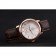 Omega DeVille Prestige Small Seconds quadrante bianco Bracciale in pelle marrone cassa in oro 622.603
