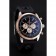 Breitling Transocean Quadrante Nero Cinturino in Gomma Nero Lunetta in Oro Rosa-98208