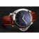 Panerai Luminor Marina 1950 quadrante nero cassa in acciaio spazzolato cinturino in pelle marrone chiaro