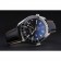 Omega Seamaster Planet Ocean GMT quadrante nero cinturino in pelle nera 622393