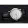 Blancpain Villeret ultra sottile quadrante bianco cassa in acciaio inossidabile cinturino in pelle nera