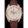 Omega Seamaster Aqua Terra cronografo quadrante avorio cassa in oro cinturino in pelle marrone 622530