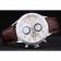 Tag Heuer Swiss Carrera Lunetta Tachimetrica Cinturino in Pelle Marrone Scuro Quadrante Bianco