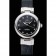 Omega Ladymatic quadrante nero cinturino in pelle nera 622458