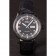 Mido Multifort Cinturino in pelle nera Croco Quadrante nero-argento 80296