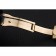 Bracciale Rolex in pelle nera con fibbia in oro 622.496