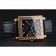 Piaget Emperador Limited Edition quadrante nero inciso cassa in oro Bracciale in pelle nera 1454137