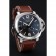 Panerai Luminor Automatic Power Reserve quadrante nero cassa in acciaio inossidabile cinturino in pelle marrone
