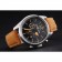 Bell e Ross BR126 Flyback quadrante nero Cassa argento numeri d'oro Cinturino in pelle scamosciata marrone