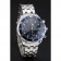 Swiss Omega Seamaster Chronograph 300m quadrante blu con cassa e bracciale in acciaio inossidabile con lunetta blu