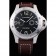 Panerai Luminor spazzolato cassa in acciaio inossidabile quadrante nero cinturino in pelle marrone scuro