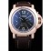Panerai Luminor cassa in oro rosa quadrante nero cinturino in pelle marrone scuro