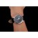 Omega De Ville Prestige quadrante nero cassa in acciaio inossidabile cinturino in pelle nera