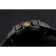 Indicatore Porsche Design Quadrante nero Numeri dorati Cassa in PVD nero Cinturino in caucciù nero