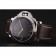 Svizzero Panerai Luminor quadrante nero cassa in acciaio inossidabile cinturino in pelle marrone 1453854