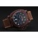 Panerai Luminor sommergibile quadrante nero cinturino in pelle marrone cassa marrone