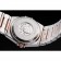 Omega Swiss Constellation Jewelry Cassa in oro rosa con piccolo emblema radiale quadrante bianco