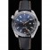 Omega Seamaster Planet Ocean GMT quadrante nero cinturino in pelle nera 622393