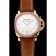 Panerai Radiomir quadrante bianco diamante lunetta cassa in oro rosa cinturino in pelle scamosciata marrone 1453799