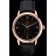 Omega DeVille Prestige Small Seconds quadrante nero Cassa in oro Bracciale in pelle nera 622.602