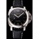 Swiss Panerai Luminor Marina Date quadrante nero cassa in acciaio inossidabile cinturino in pelle nera