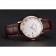 Blancpain Villeret ultra sottile quadrante bianco scanalato numeri in oro cassa in oro rosa cinturino in pelle marrone